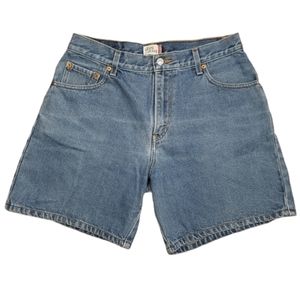 Levi's 550 Red Tab Denim High Waist Shorts Size 12